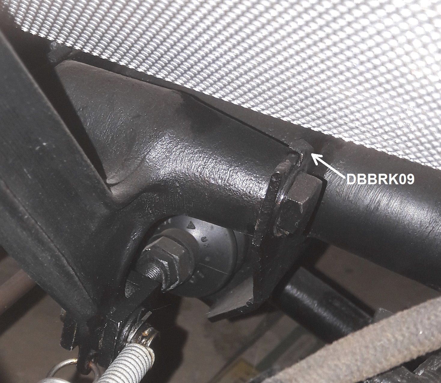 Lock washer, special, brake pedal, intermediate lever pivot boss, DB 2.6L/3L - Image 2