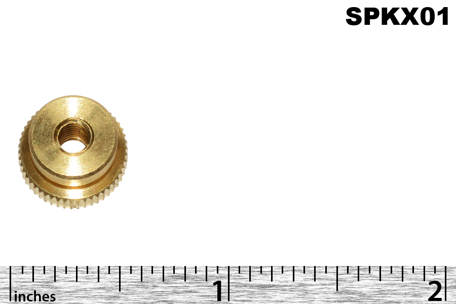 5 Brass Spark Plug Thumb Nuts 8-32 Thread X 7/16in OD – For Maytag Flywheel Supply